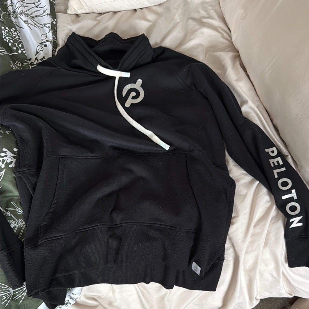 Peloton Black Sweatshirt Minimalist Design